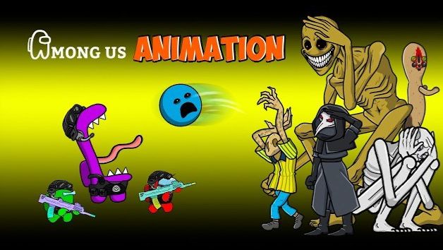 КРЮМЕЙТ ИЗ АМОНГ АС ПРОТИВ ВЕРИТИ И ПРОТИВ SCP 096 SCP 173 , SCP 3008,SCP 049 - AMONG US ANIMATION
