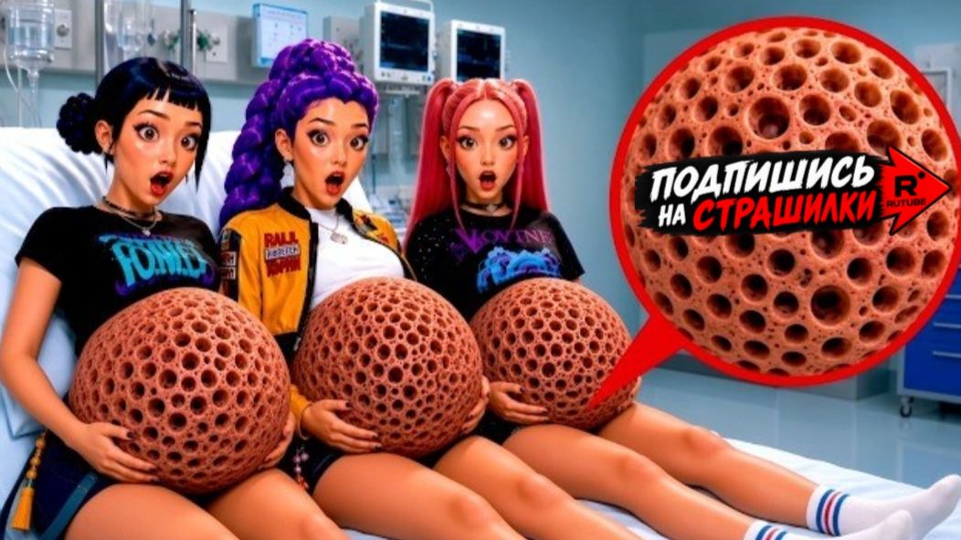 Беременные Руми, Мира и Зои страдают от трипофобии! K-pop Demon Hunters!