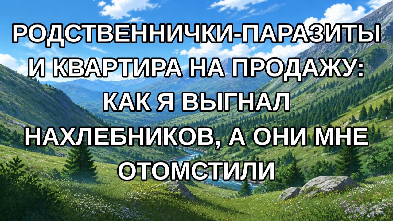 Родственнички-паразиты и квартира на продажу: как я выгнал нахлебников, а они мне отомстили
