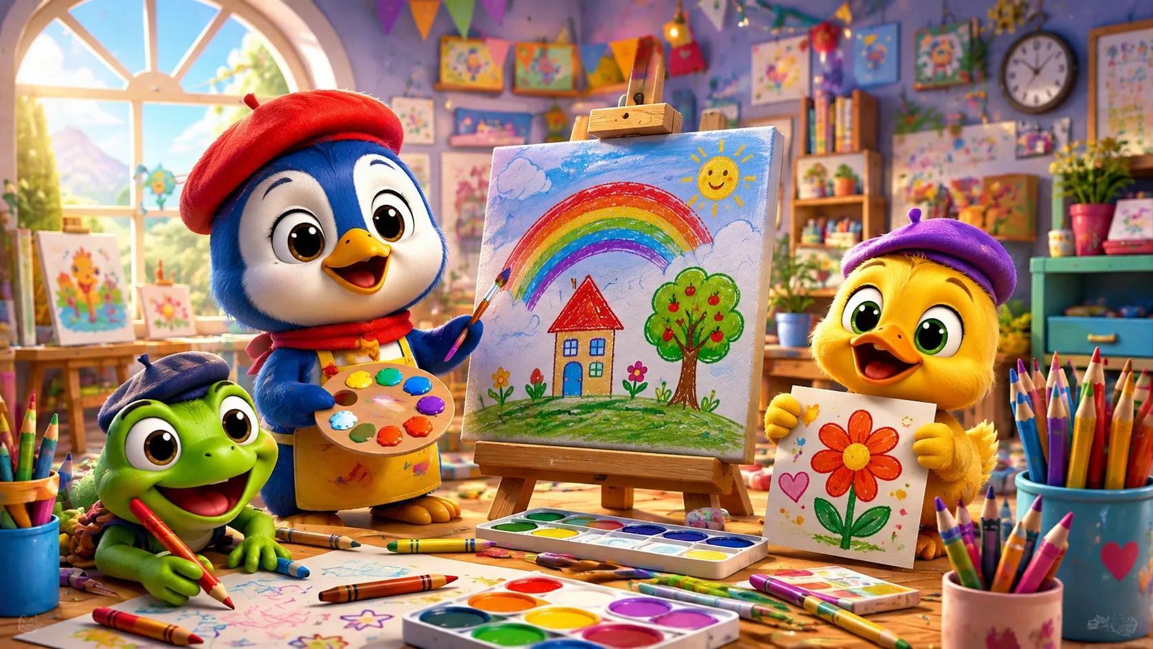 Рисовалка, развивающие игры для детей.