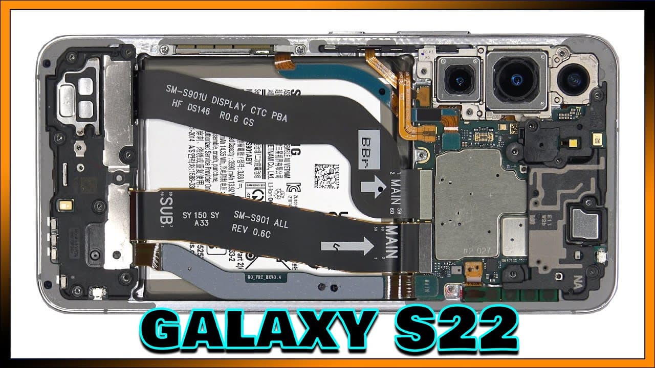 Samsung Galaxy S22 Disassembly Teardown Repair Video Review