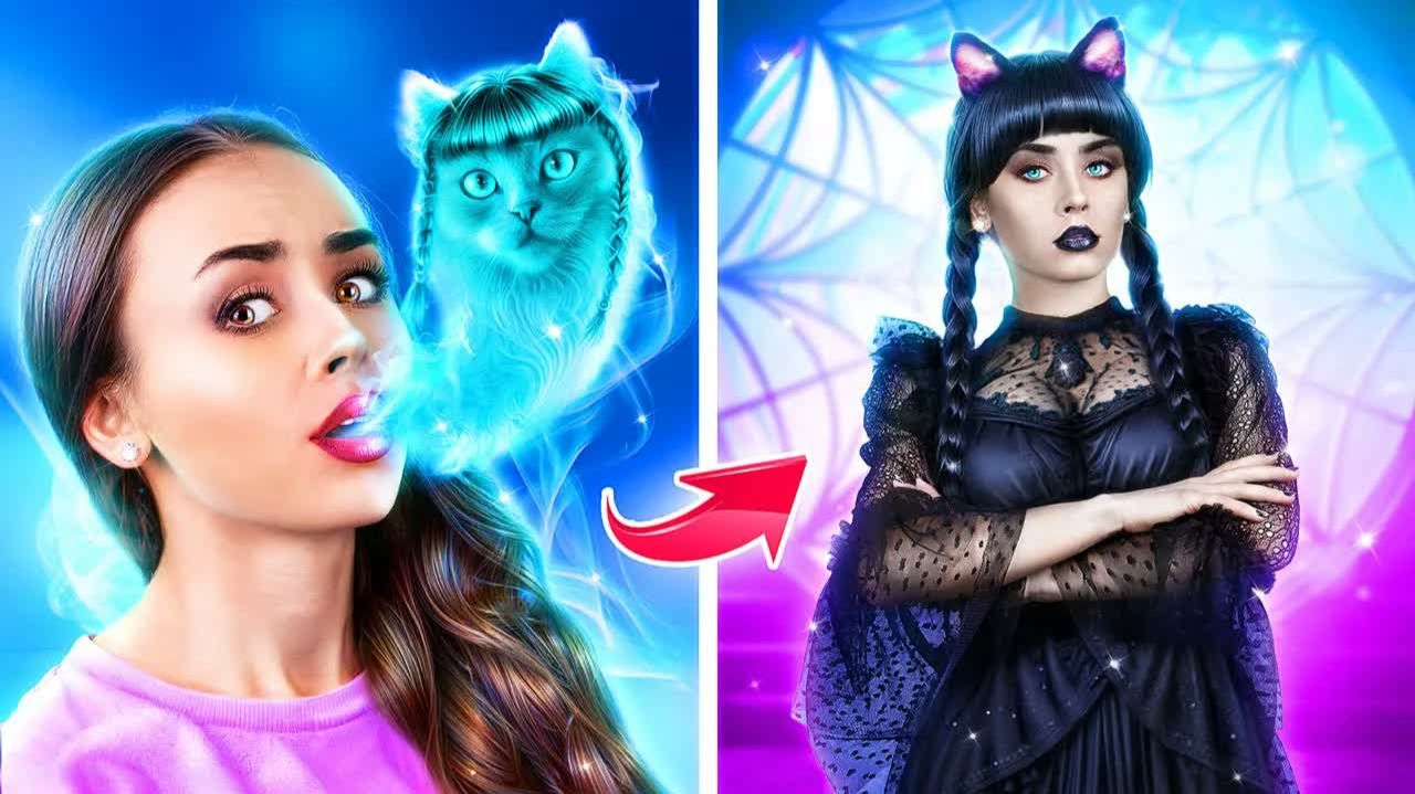 Уэнсдей Аддамс Vs Инид! Экстремальное преображение животных за 24 часа!