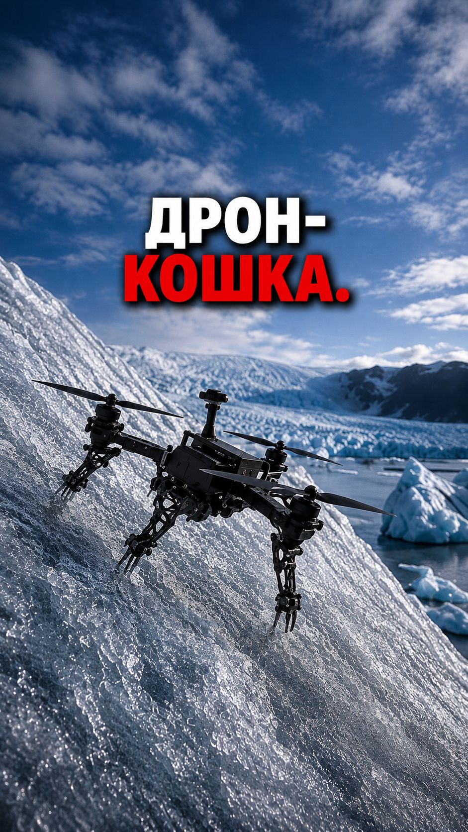 Канадский дрон для вертикальных поверхностей
