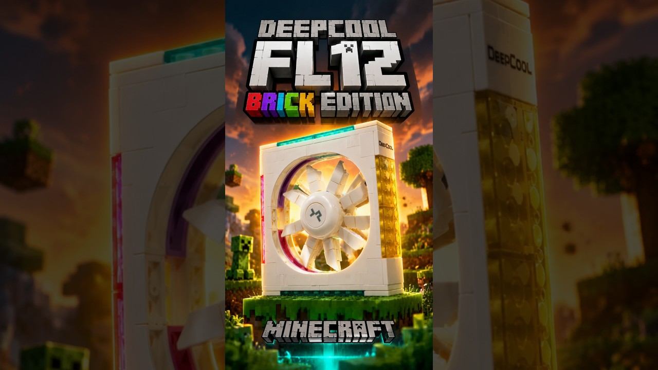 Вентилятор для ПК: Deepcool FL12 Mineсraft Edition ⛏️ #пк #minecraft #deepcool