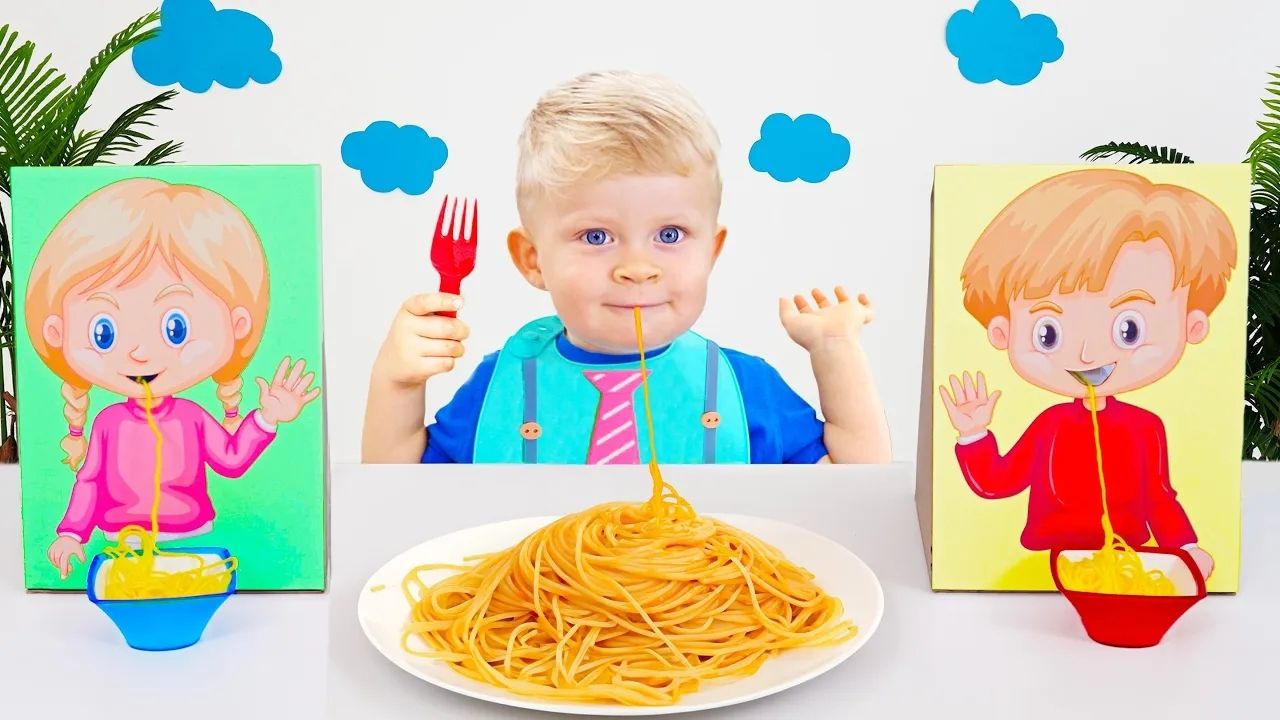 Диана и Рома показывают Оливеру Как правильно себя вести   How To Behave For Kids