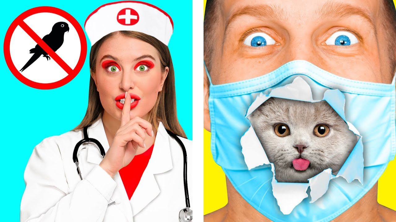 Как Пронести Животных в Больницу # Смешные Cитуации от Fun Fun Challenge