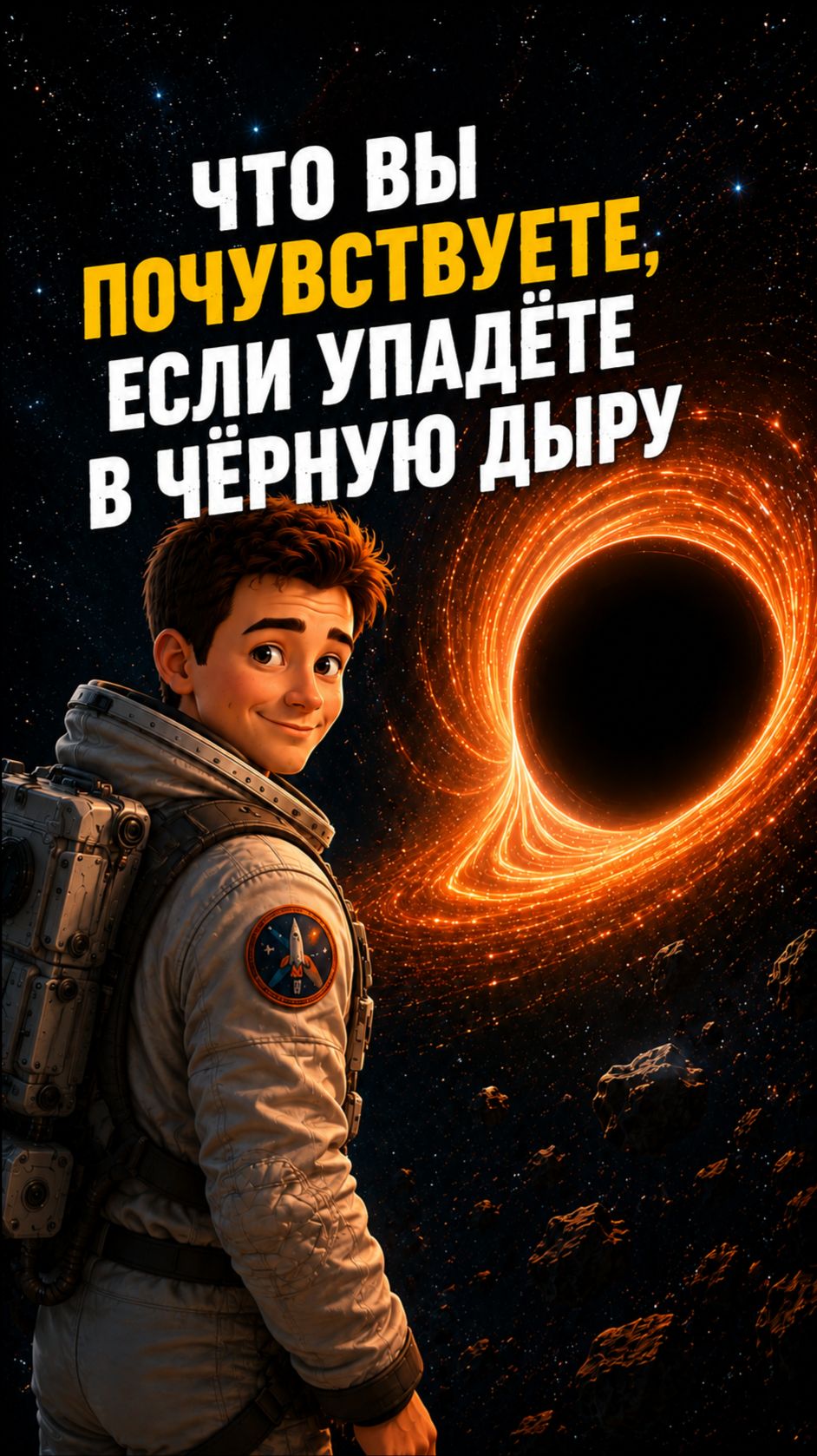 Что вы почувствуете, если упадёте в чёрную дыру?