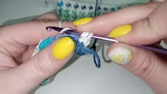Красивый узор рельефными столбиками крючком 🧶 (архив)