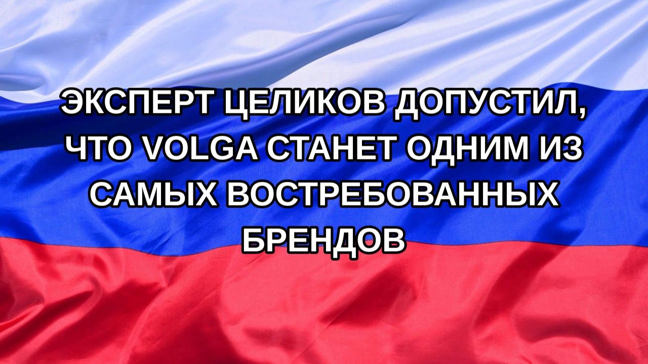 |Н. РФ| Эксперт Целиков допустил, что Volga станет одним из самых востребованных брендов