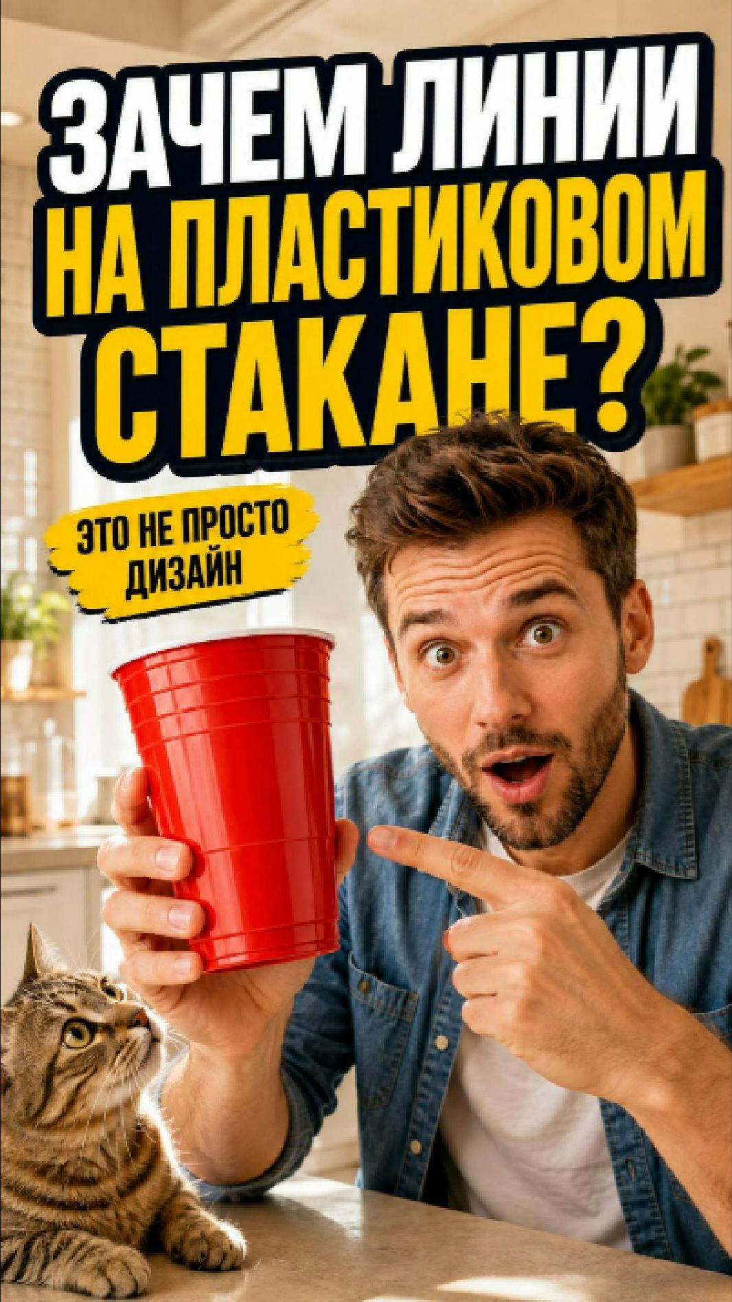 Зачем на пластиковом стаканчике линии?