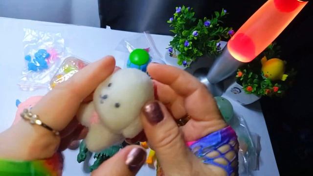 ASMR Unboxing Silicone Squishes and Lava Lamp Oddlysatisfying for you