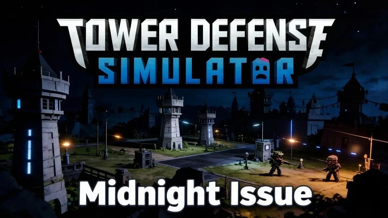 Играем в Roblox режим Tower Defense Simulator карта Midnight Issue