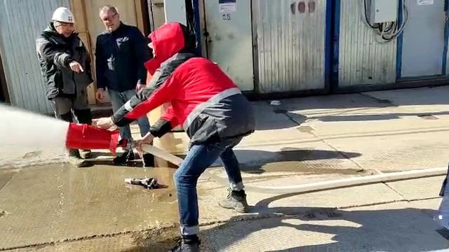 Запуск Пожарной Установки на строительной площадке г.Москва