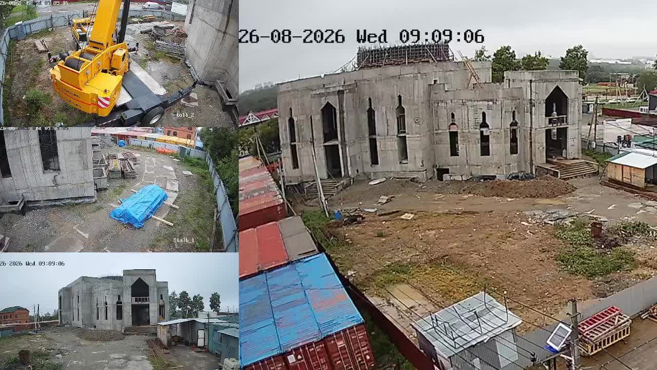 26.08.2026г.Live с места строительства первой Дальневосточной соборной мечети.