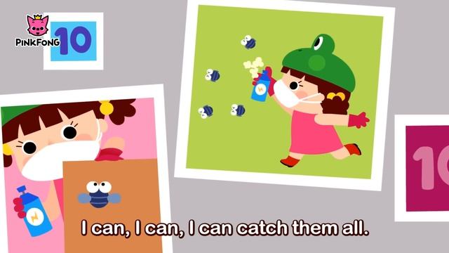 Десять мух | Песни о числах | Песни PINKFONG для детей