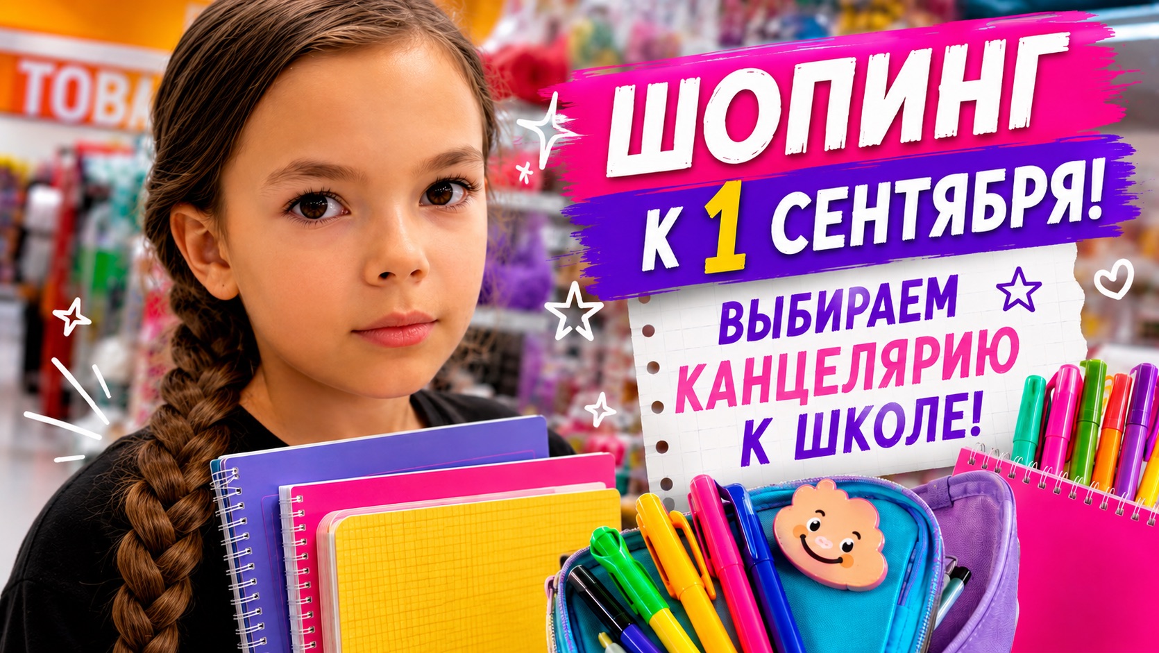 УСТРОИЛИ ШОПИНГ К 1 СЕНТЯБРЯ. Выбираем канцелярию к школе!