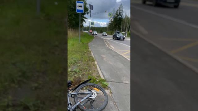 Уехали от нового Сертолово до старого на велосипедах