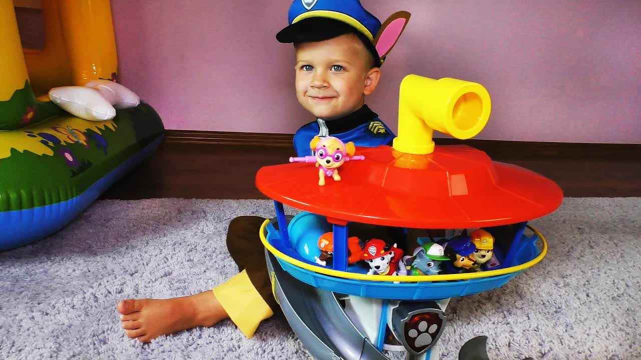Смотровая Башня Щенячий Патруль Рома играет с новой игрушкой PAW Patrol