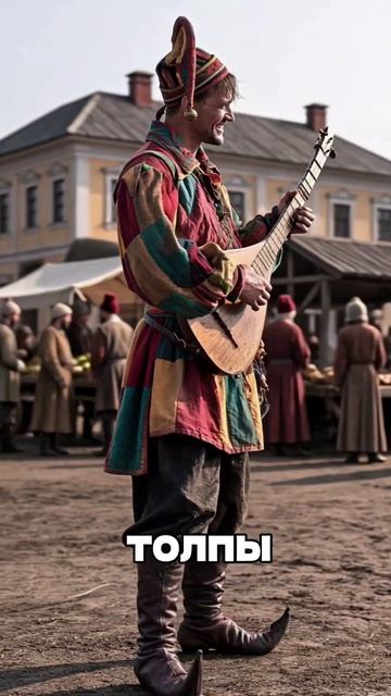 Русский скоморох,выступал на ярмарках и площадях городов.
#скоморох #артист #шут