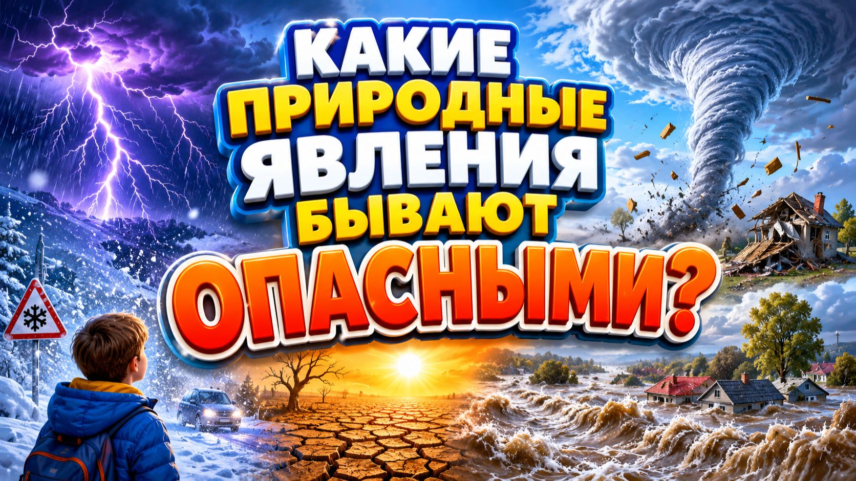 Какие природные явления бывают опасными? Познание мира, 2 класс