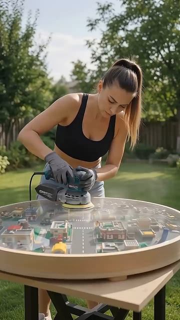 Потрясающий стол из LEGO и эпоксидной смолы!