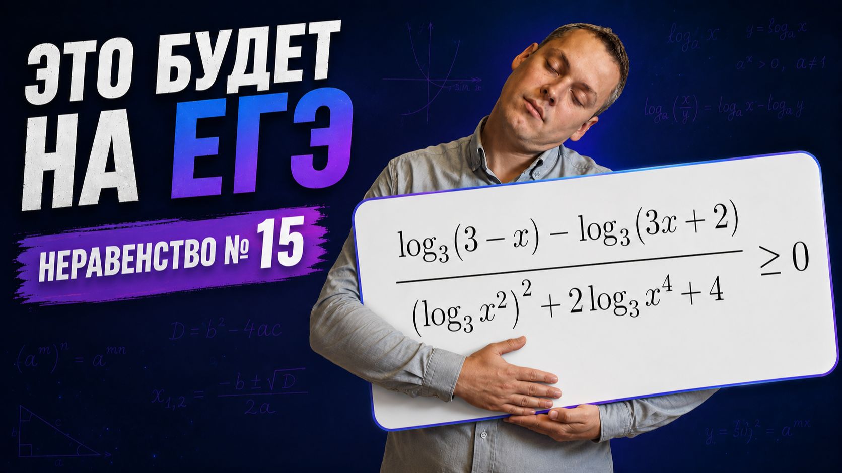 Неравенство №15 | ЕГЭ профиль