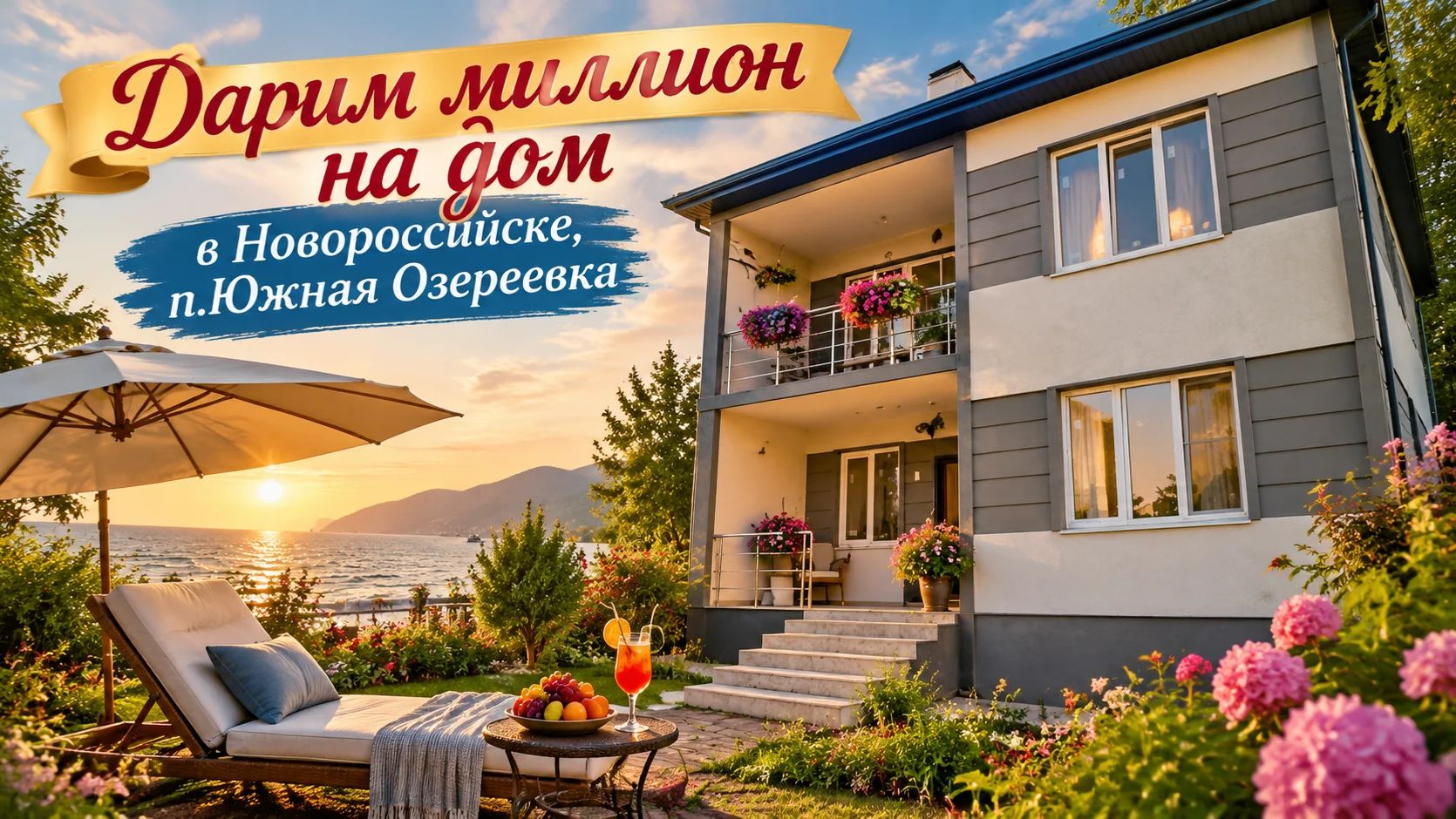 Скидка миллион на дом у моря в Новороссийске, п.Южная Озереевка .Тел.+7(918)664-88-07
