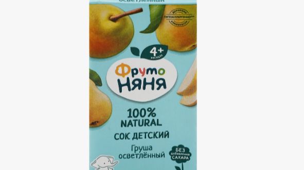 фрутоняня, сок фрутоняня, фрутоняня состав, сок, грушевый сок, детский сок, детский сок фрутоняня,