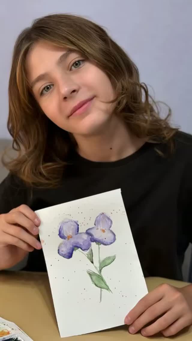 Рисование, акварель #арт #рисование #творчество #акварель #дети #рисунок