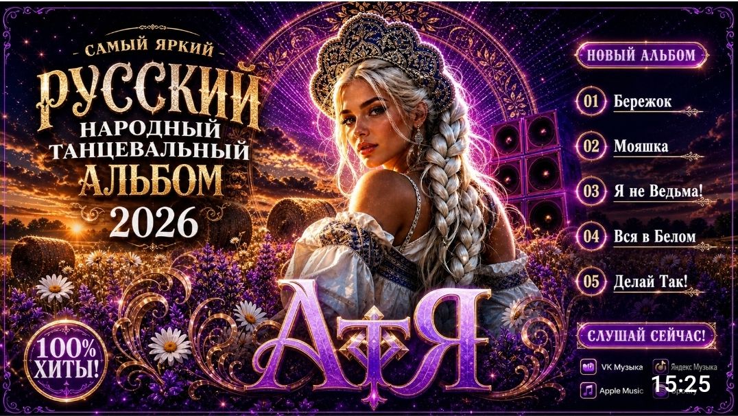 САМЫЙ ЯРКИЙ РУССКИЙ НАРОДНЫЙ ТАНЦЕВАЛЬНЫЙ АЛЬБОМ 2026  МОЯШКА  АтЯ feat. YTGrooov