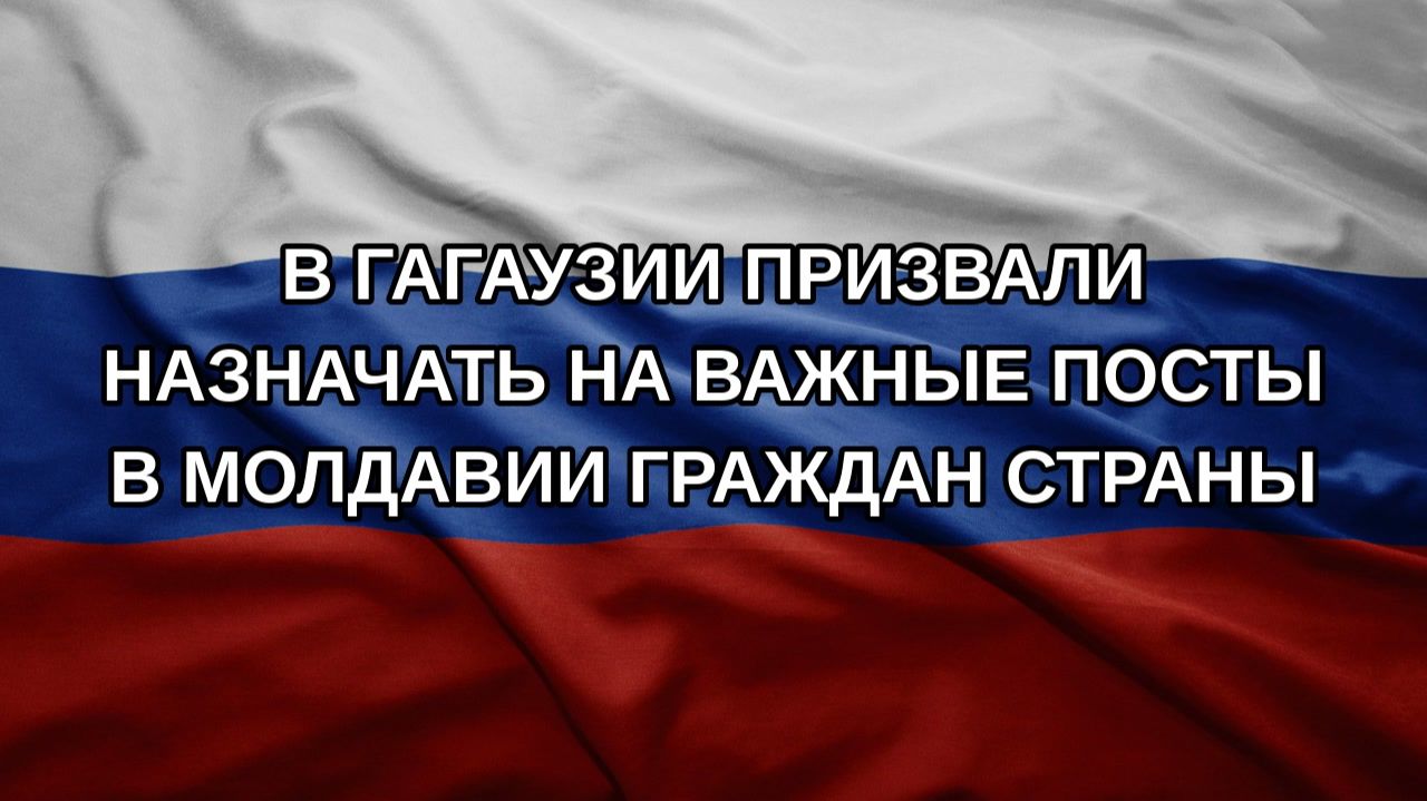 В Гагаузии призвали назначать на важные посты в Молдавии граждан страны