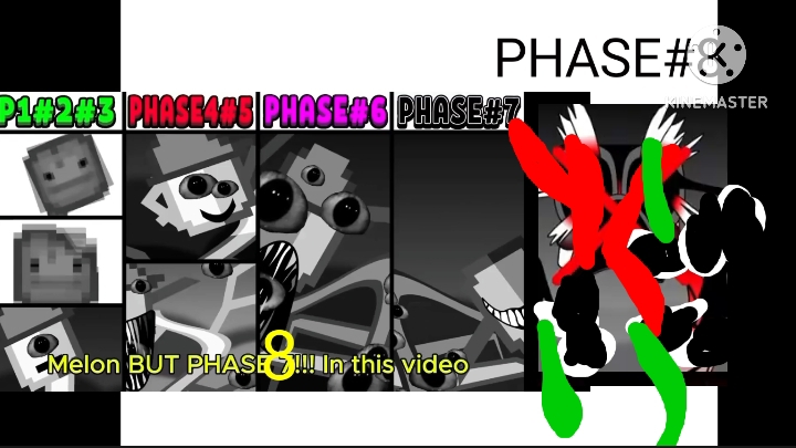 All Phases In New Incredibox Sprunki OC Of Melon: From Phase 1 To Phase 8