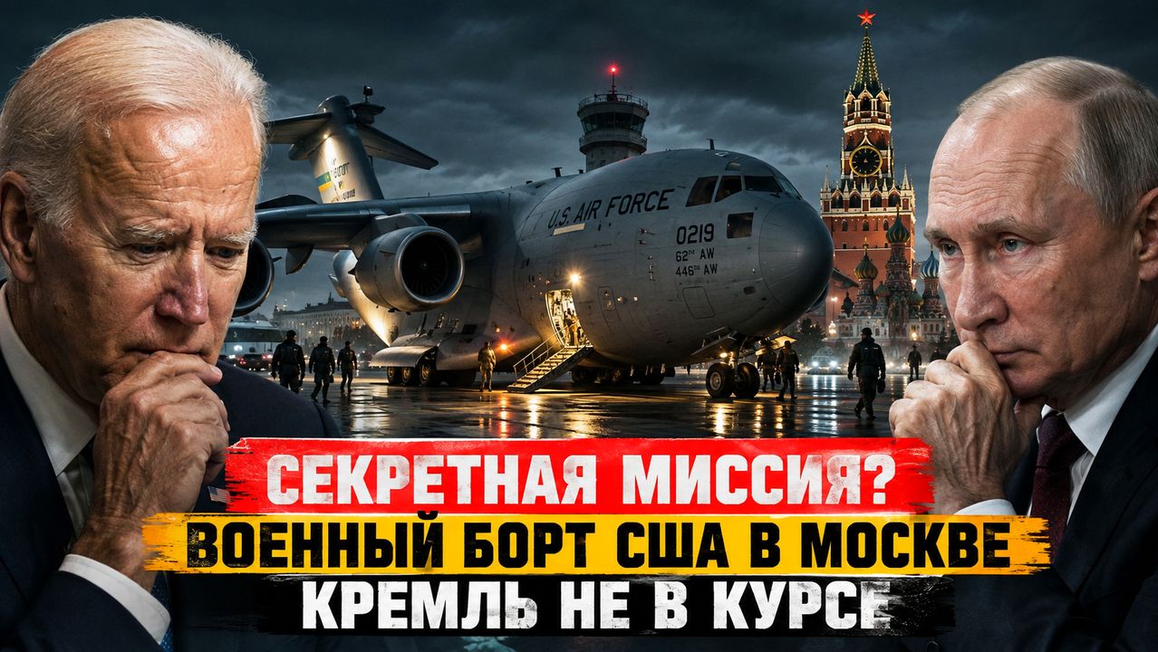 🔴 СРОЧНО СЕКРЕТНАЯ МИССИЯ ВОЕННЫЙ БОРТ США В МОСКВЕ, КРЕМЛЬ НЕ В КУРСЕ #новости #одиндень