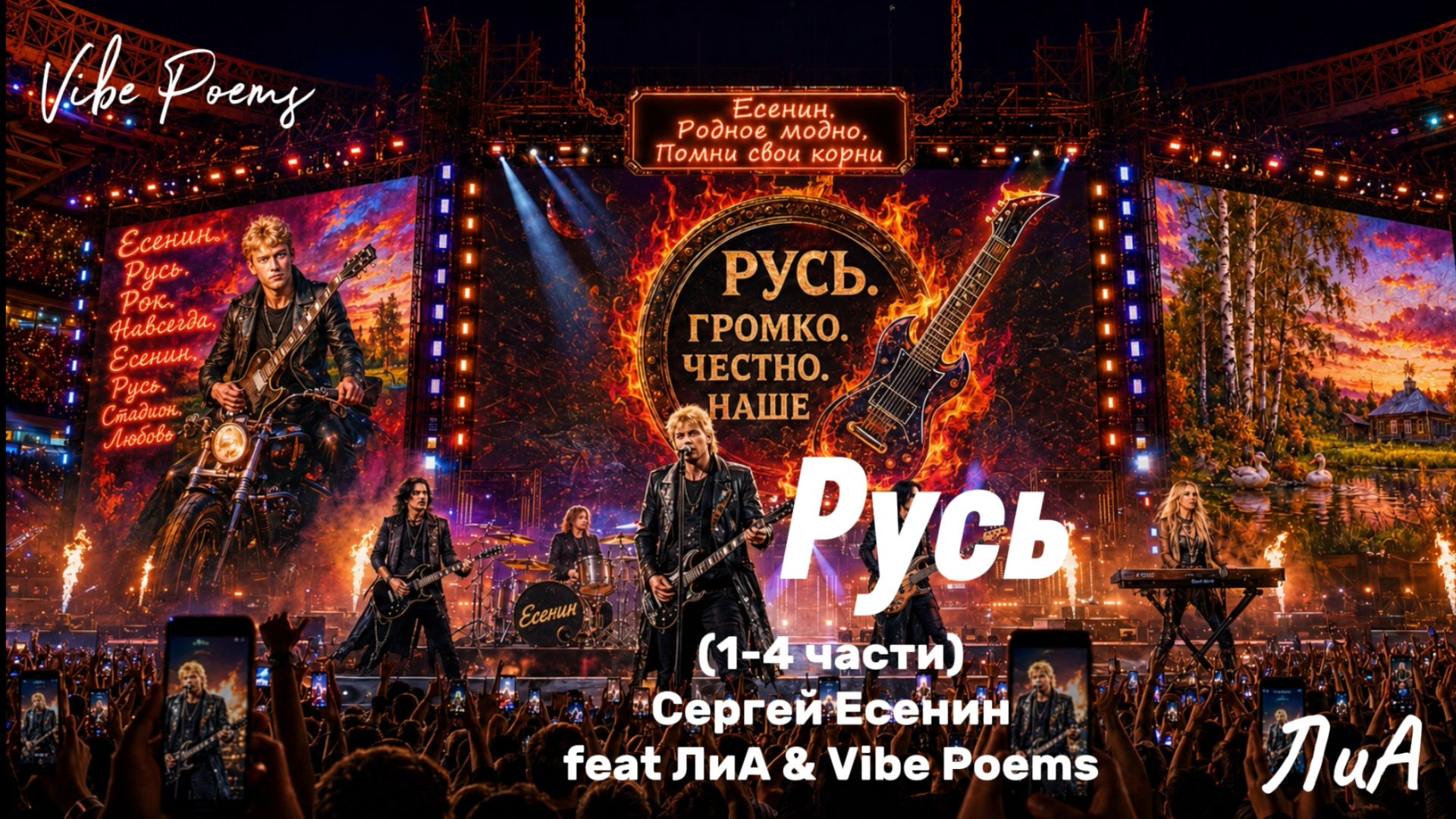 Русь (1-4 части) Сергей Есенин Feat Лиа & Vibe Poems