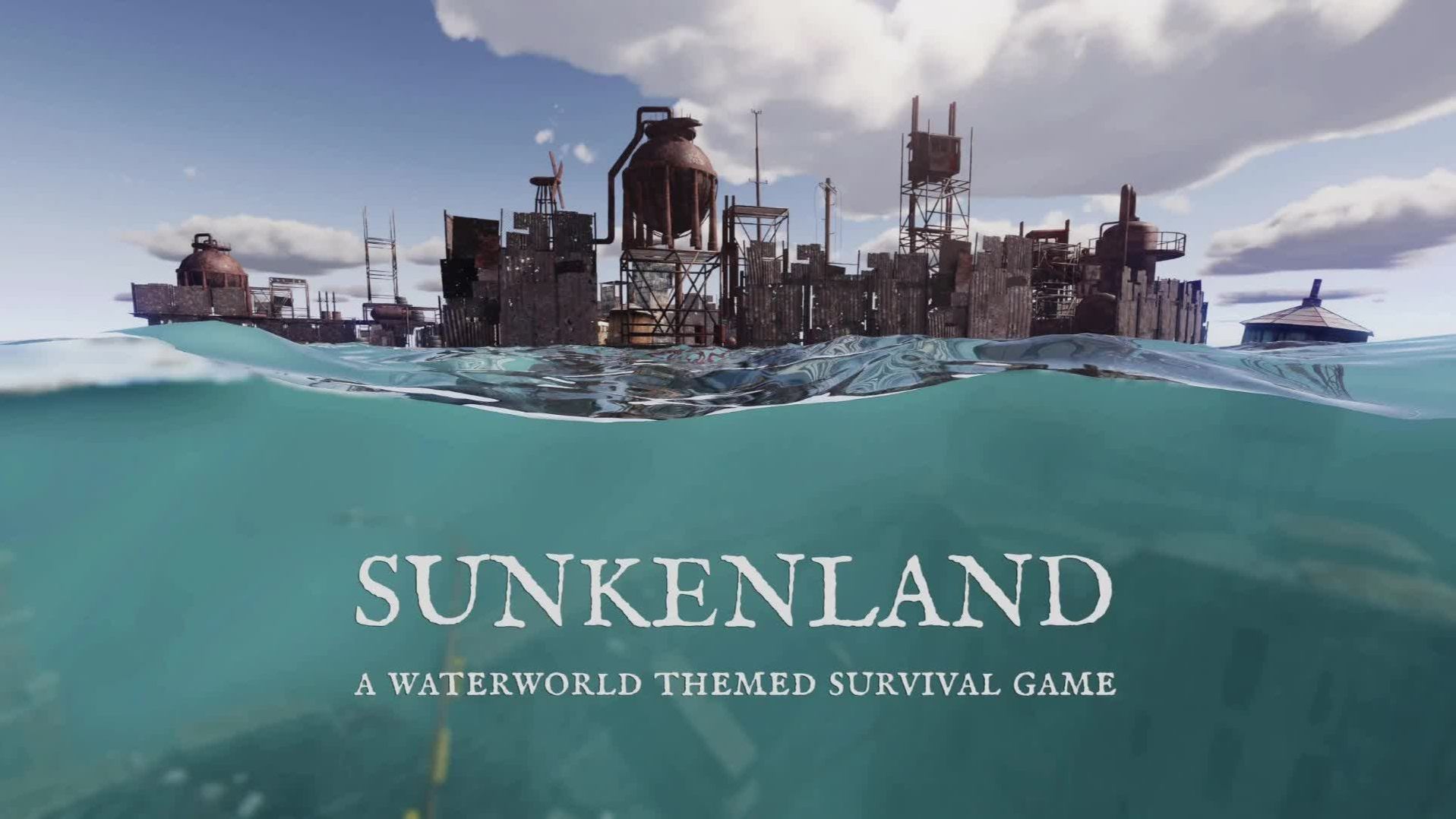 Sunkenland. Водный мир.  Одиночное прохождение часть 2. Первые нападения на базу и поиск металлолома