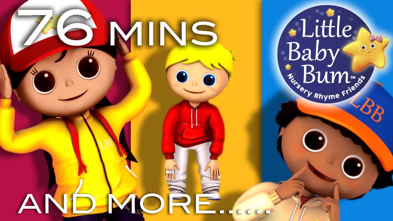 Голова, плечи, колени и пальцы ног | 70 минут LittleBabyBum - Детские стишки для малышей! Азбука и ц