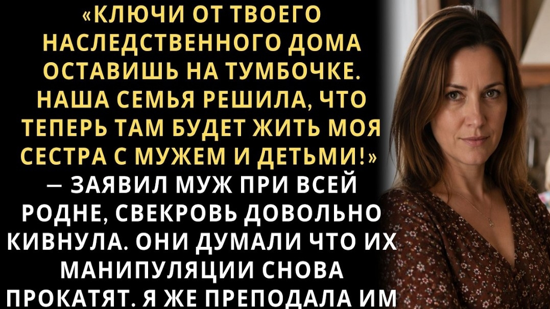 ИСТОРИИ ИЗ ЖИЗНИ/Теперь в твоём доме будет жить- заявил муж/РЕАЛЬНЫЕ ИСТОРИИ/ ЖИЗНЕННЫЕ ИСТОРИИ