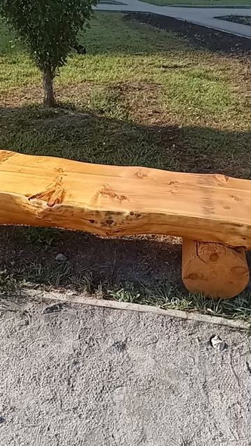 Оригинальная скамейка.Новосибирск.