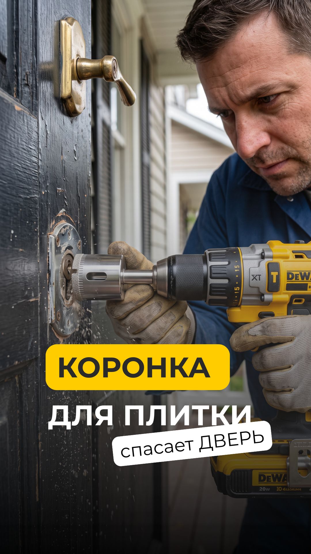 Когда коронка предназначена для плитки, но внезапно помогает решить совсем другую проблему 👀