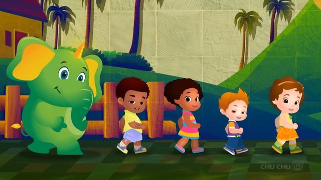 Учим слова действия для детей с ChuChu TV Сюрприз Яйца Игрушки и Детские Стишки  Щелканье Прыжки