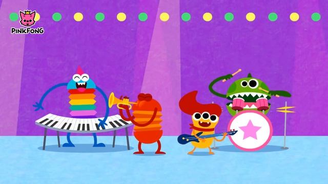 Музыкальные инструменты  Песня с оригами  PINKFONG Оригами  Песни PINKFONG для детей