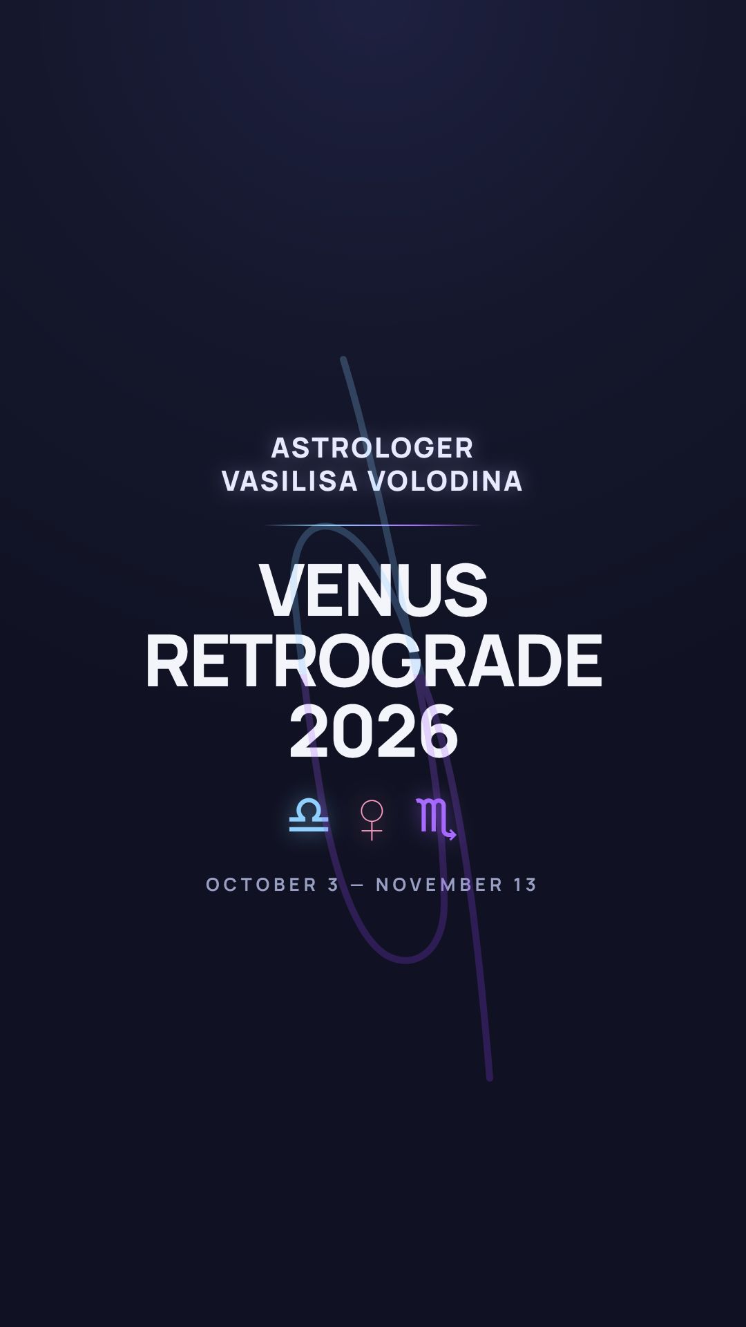 Venus Retrograde Animation Vertical EN