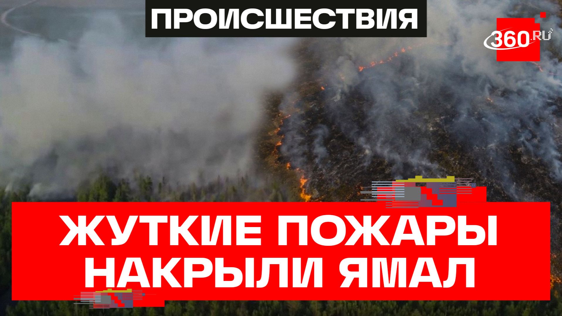 Ямал заволокло дымом от крупнейших за 10 лет пожаров
