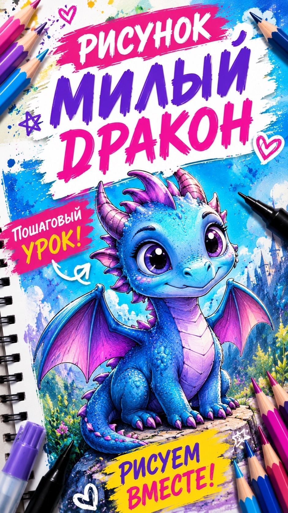 Рисунок. Милый дракон
