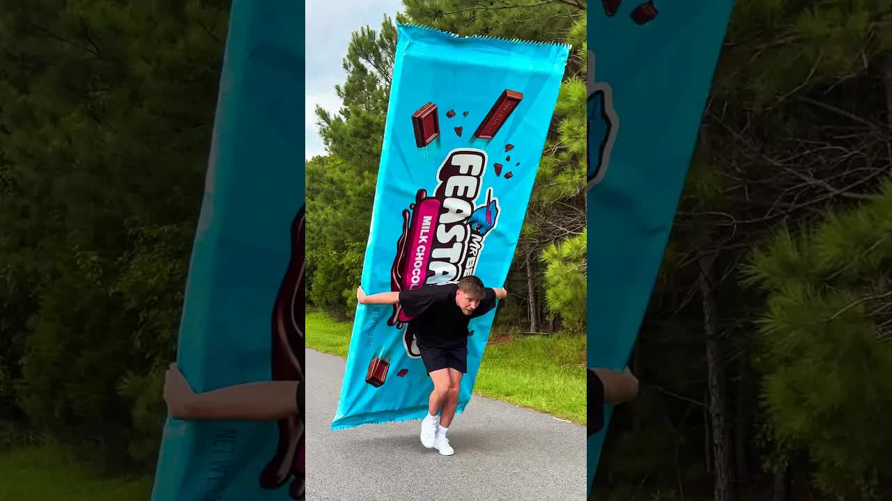 Бегу с Большим и Большим Feastables (Мистер Бист | Mr. Beast | Mr.Beast)