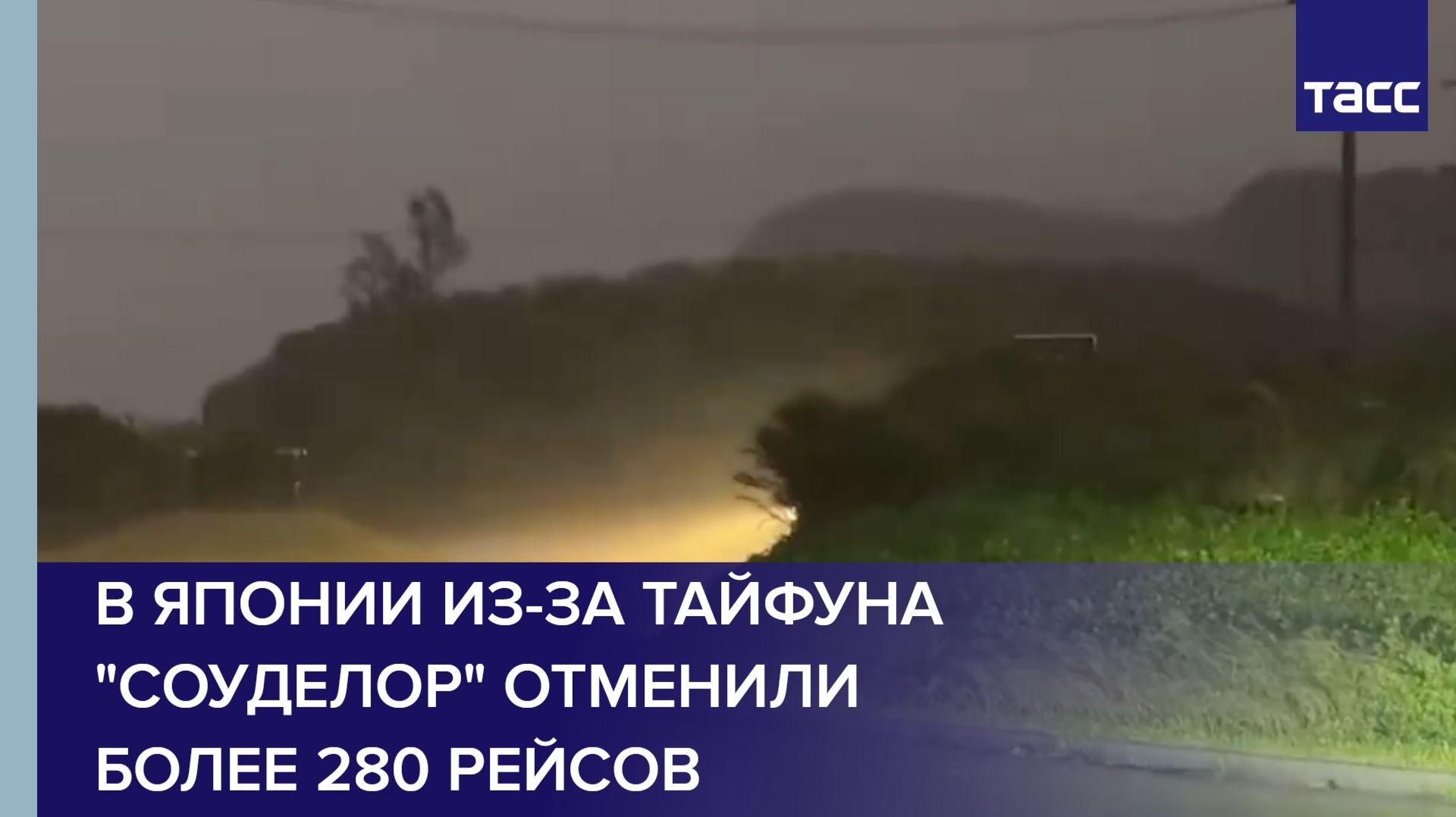 В Японии из-за тайфуна 