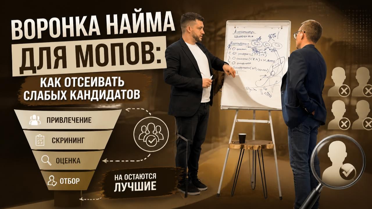 Как нанять продавцов? Воронка найма МОПов