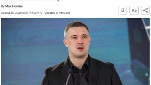 Украина медленно проигрывает войну России, заявил экс-министр обороны пан Федоров агентству Reuters.