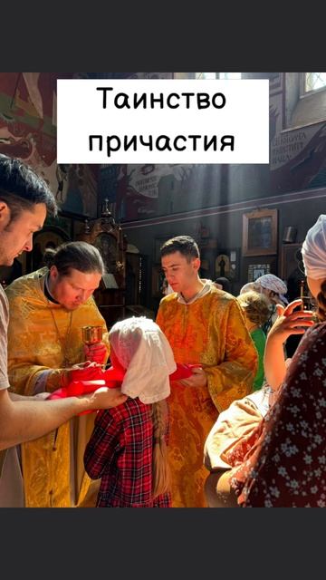 Друзья, а Вы знаете что означает Таинство Причастия во время Божественной Литургии? #православие #ли