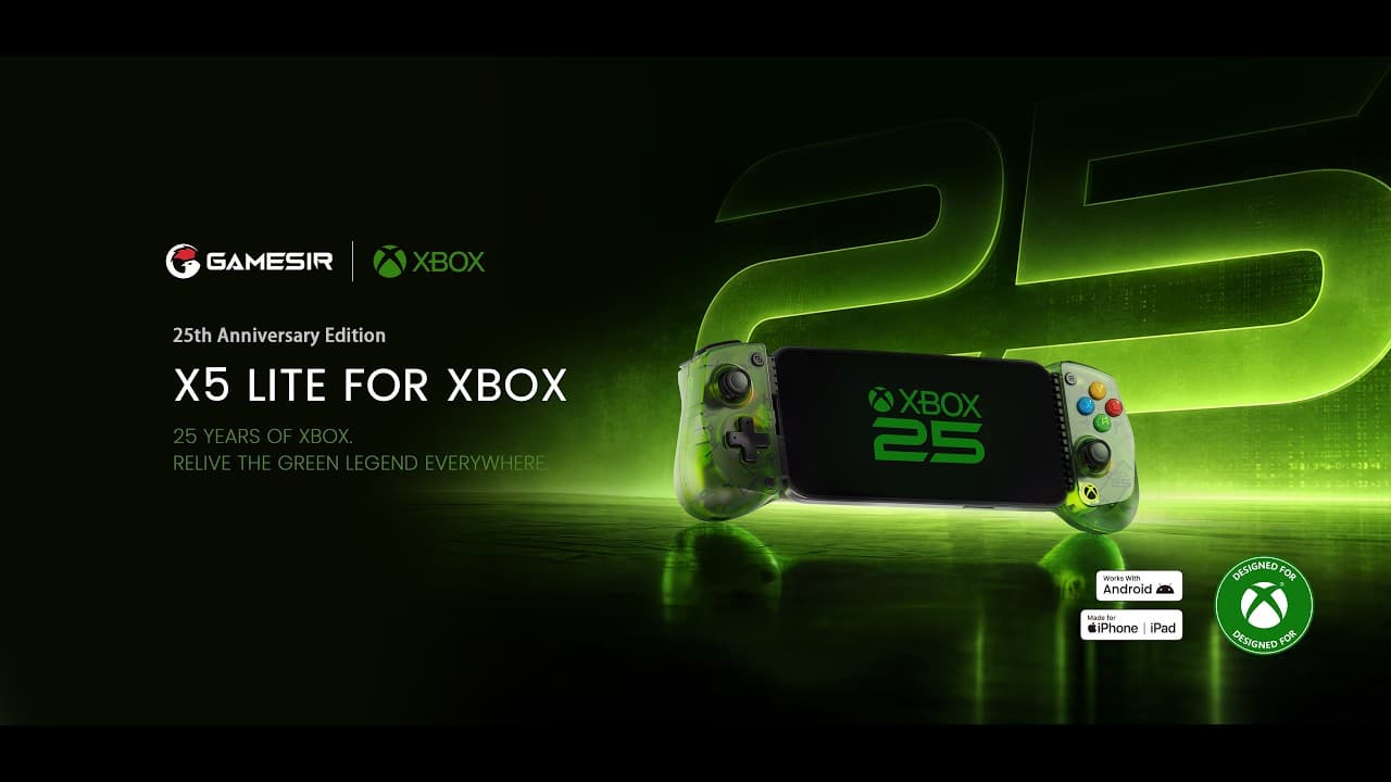 GameSir X5 Lite For XBOX-25th Anniversary Edition|25Years Of XBOX Relive The Green Legend Everywhere